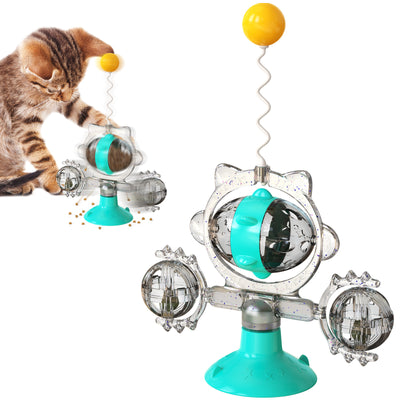 Juguete Interactivo para Gatos con Pelota Dispensadora y Ventosa - Image 7