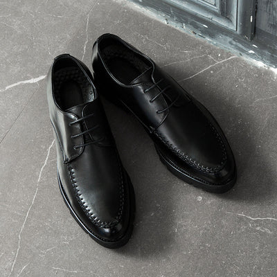 Zapatos de Vestir Británicos para Hombre con Punta Afilada y Plataforma - Image 3