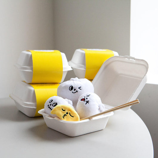 Juguete Interactivo para Perros con Sonido Crujiente - Dumpling Baozi