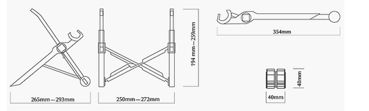 Soporte Plegable Portátil para Laptop con Elevación Ajustable - Image 6