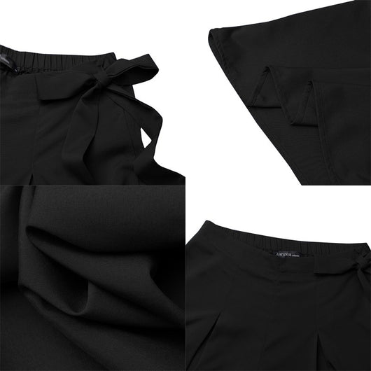Pantalón Ancho de Algodón y Lino - Cintura Alta Suelta y Cómoda - Image 11