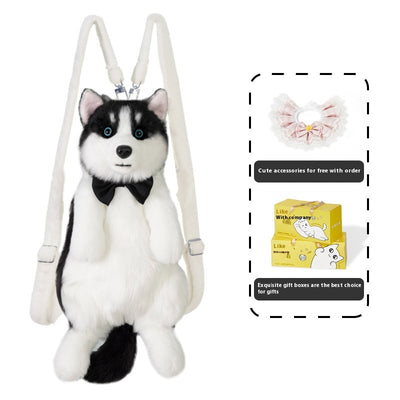Peluche Simulado de Husky - Juguete de Bolsa Interactivo - Image 7