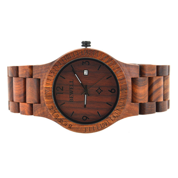 Reloj de Madera Sándalo Natural