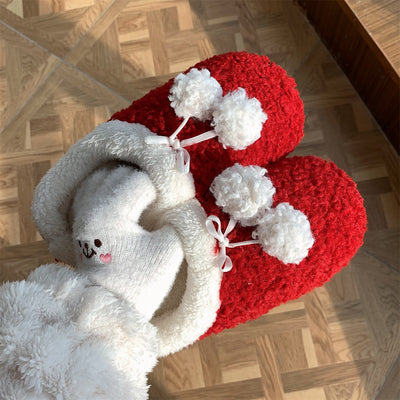 Pantuflas Cálidas de Casa Estilo Coreano Antideslizantes para Mujer - Image 8