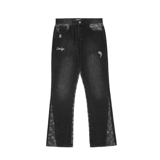 Jeans Patchwork Flor de Marañón Lavados para Hombre - Image 8