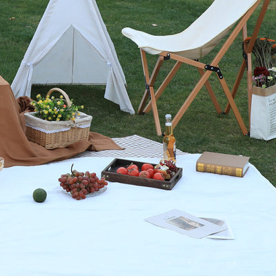 Manta de Picnic Premium con Asa de Cuero - Diseño Minimalista y Elegante - Image 9