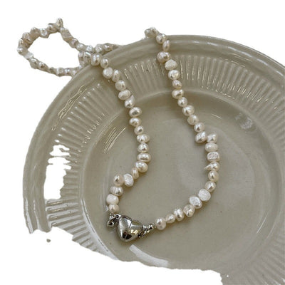 Collar de Perla de Agua Dulce con Broche Imán del Amor - Image 3