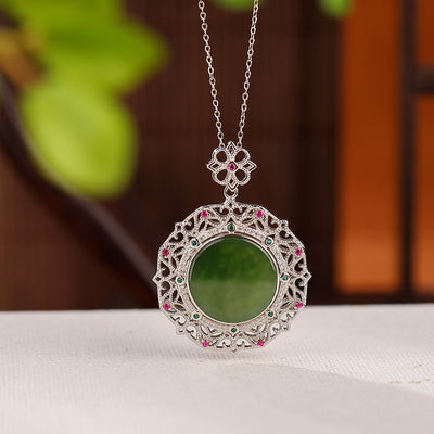 Colgante Retro Hueco Elegante con Patrón de Moda - Image 3