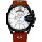 Men's Watch with Large Dial and Three-Eye Design