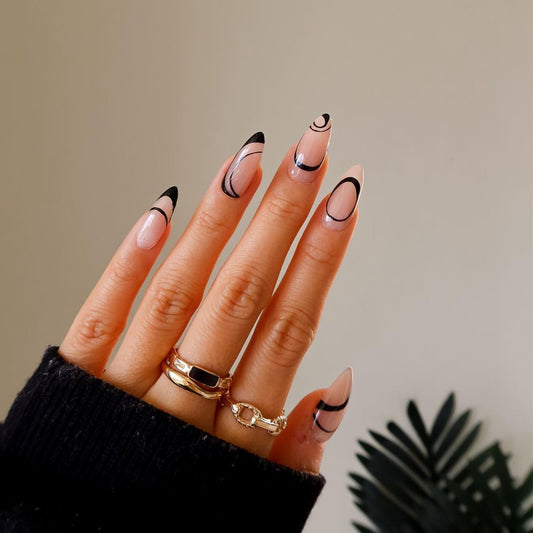 Parches de Uñas Minimalistas Nordic Wind - Línea Simple