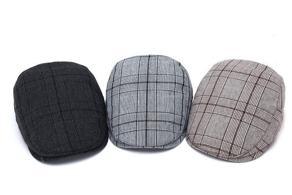 Gorra de Cuadros para Otoño e Invierno