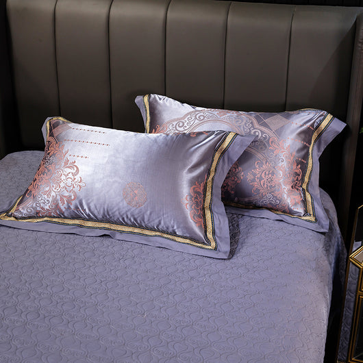 Funda de Almohada Jacquard de Algodón Satinado - Par de Dos - Image 21