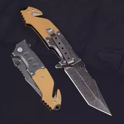 Cuchillo de Acero Manganeso para Defensa Personal y Supervivencia - Image 7