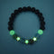 Pulseira de pedra natural Golden Verde