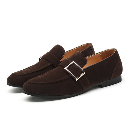 Mocasines de Ante para Hombre con Hebilla de Cinturón - Image 3