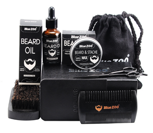 Set Completo de Cuidado de Barba Bluezoo - 7 Piezas Profesionales - Image 11