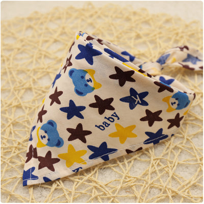 Pañuelo Triangular de Algodón con Encaje y Estampado Infantil - Image 26