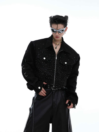 Chaqueta Corta Acolchada con Diseño Degradado - Image 7