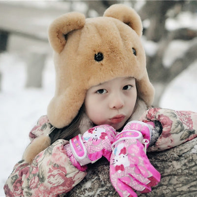 Gorro Infantil de Piel de Conejo Rex - Diseño Fashionable y Adorable - Image 11