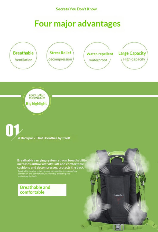 Mochila de Campamento Impermeable de Gran Capacidad - Image 23