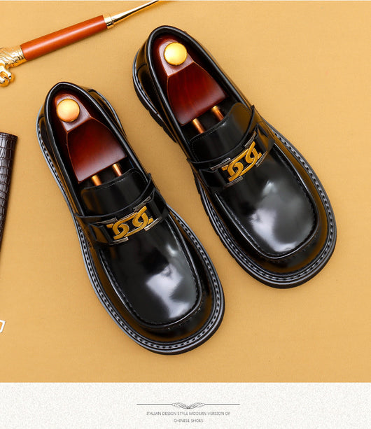 Zapatos de Cuero Lustrado para Hombre - Calzado Business Casual Ancho Elegante - Image 15