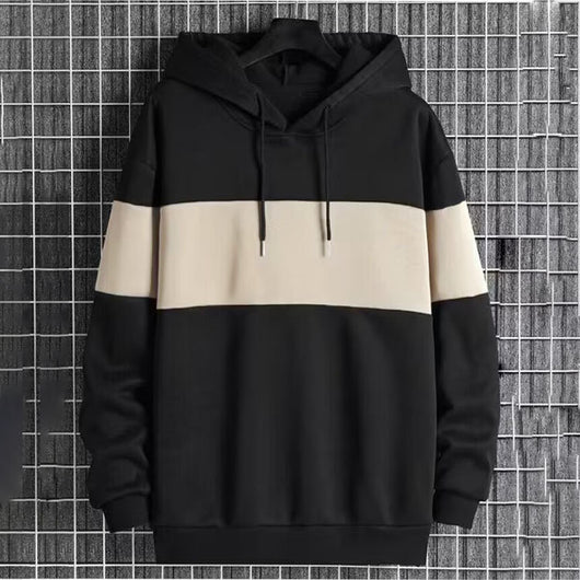 Sudadera con Capucha Patchwork Color Block para Hombre - Estilo Single Face - Image 11