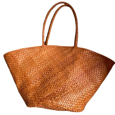 Bolso Tejido a Mano en Cuero Genuino Primera Capa - Image 6