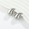 Metal Water Drop Earrings With A Sense Of Niche Luxury Plateado Teardrop