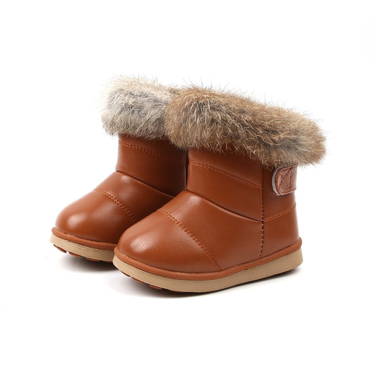 Botas de Nieve para Niña con Forro de Conejo Real y Suela Suave - Image 20