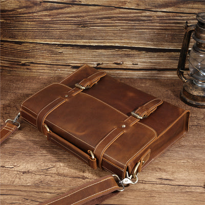 Portafolio Vintage Kumon para Hombre - Elegancia Profesional - Image 6