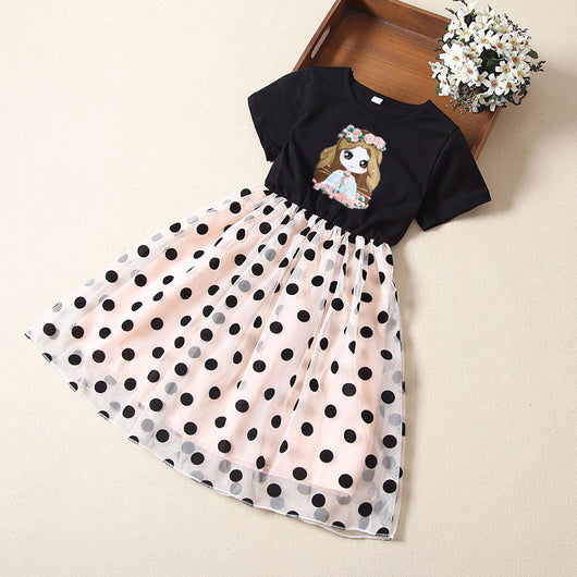 Vestido Infantil de Verano Estilo Extranjero con Manga Corta - Image 2