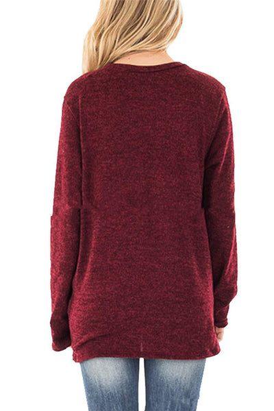 Suéter Retorcido de Cuello Redondo y Manga Larga para Otoño e Invierno - Image 14
