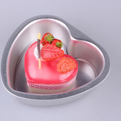 Molde para Torta en Forma de Corazón de Aluminio Reforzado
