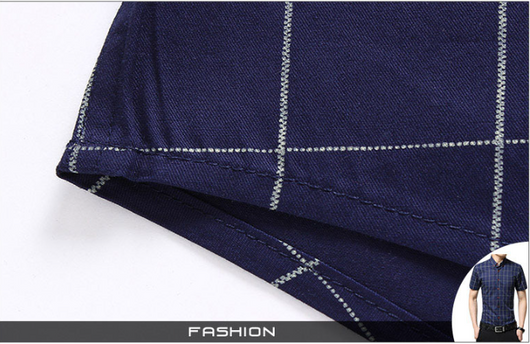 Camisa Casual de Cuadros para Hombre de Manga Corta - Image 9