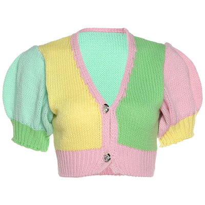 Playera Crop Top Escote V Ajustada y Sensual - Image 26