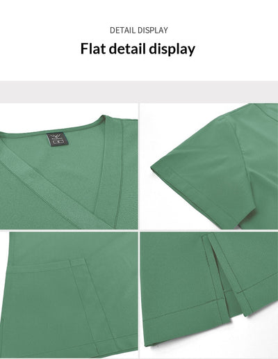 Conjunto de Uniformes Médicos para Hombre con Tela Elástica y Secado Rápido - Image 17