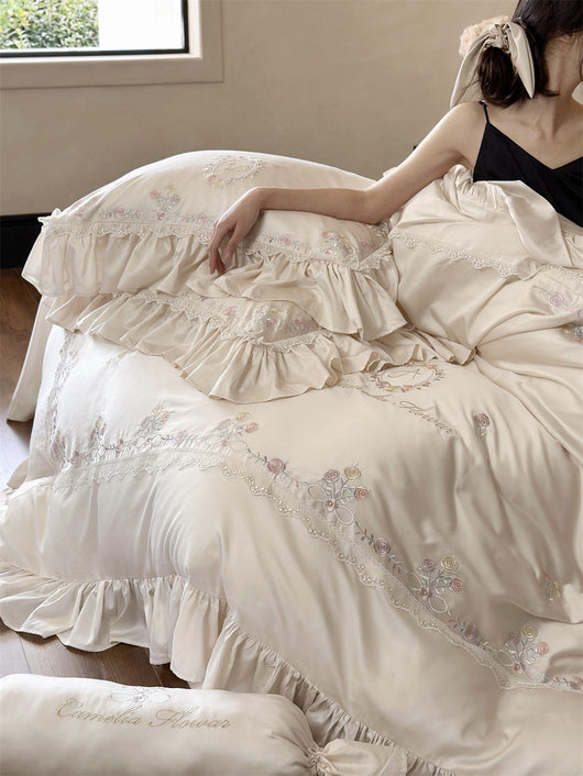 Juego de Cama Tencel de 4 Piezas para Niñas - Suave y Duradero - Image 12