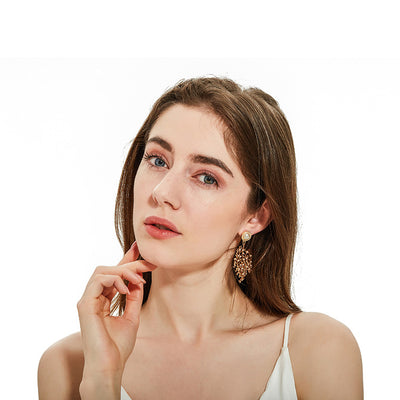 Aretes de Aleación con Forma de Coral para Mujer - Image 3