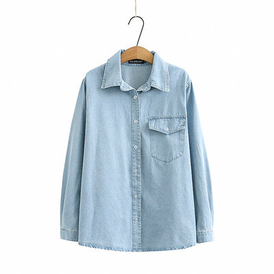 Camisa Denim Manga Larga con Bolsillo - Image 17