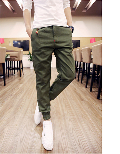 Pantalones Casuales Slim Fit Harem para Hombre - Estilo Coreano - Image 3
