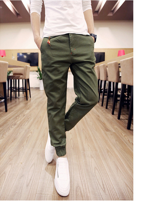 Pantalones Casuales Slim Fit Harem para Hombre - Estilo Coreano - Image 3