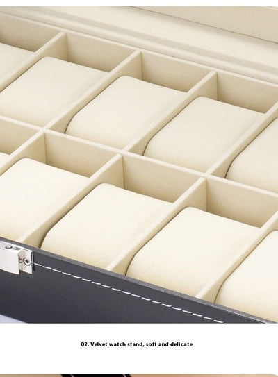 Caja Organizadora de Cuero para Relojes de Lujo - Image 12