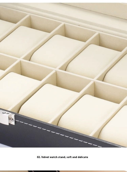Caja Organizadora de Cuero para Relojes de Lujo - Image 12