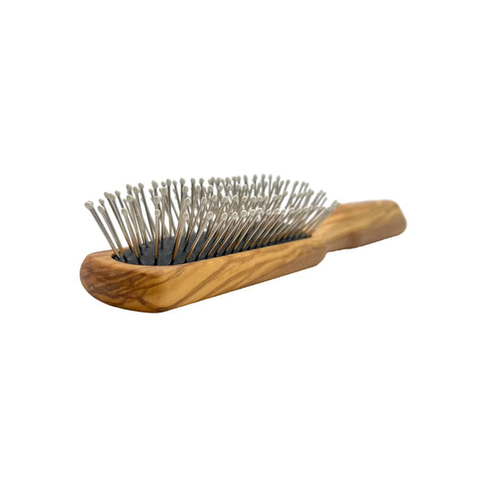 Dural Wooden Rubber Cushion Brush Steel Pins with Plastic Tips - Tekeno