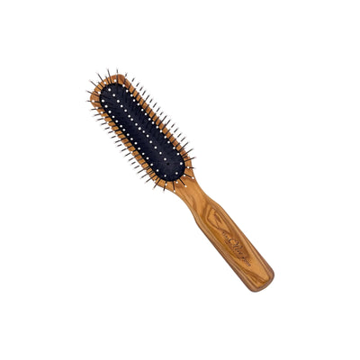 Dural Wooden Rubber Cushion Brush Steel Pins with Plastic Tips - Tekeno
