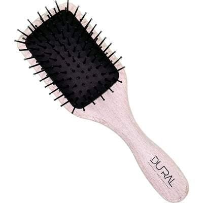 Dural Wooden Paddle Brush small Beech Wood Plastic pins with ball tips - Tekeno