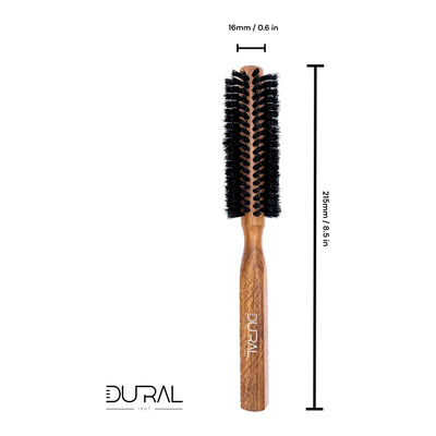 Dural Hair Brush 12 Rows Wood Pure Wild Boar Bristles - Tekeno