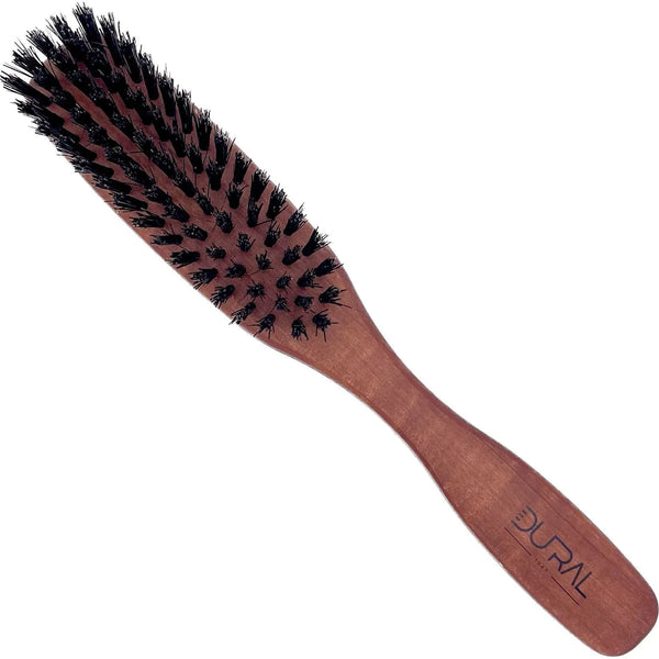 Dural Hair Brush 5 Rows Pear Wood Oiled Wild Boar - Tekeno