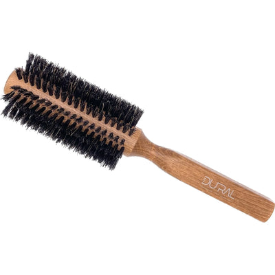 Dural RoundStyler Hair Brush 14 Rows Wood Pure Wild Boar Bristles - Tekeno