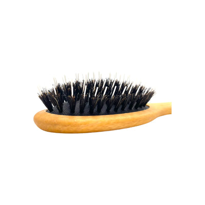 Dural Beech Wood rubber cushion hair brush with boar bristles and nylon - Tekeno